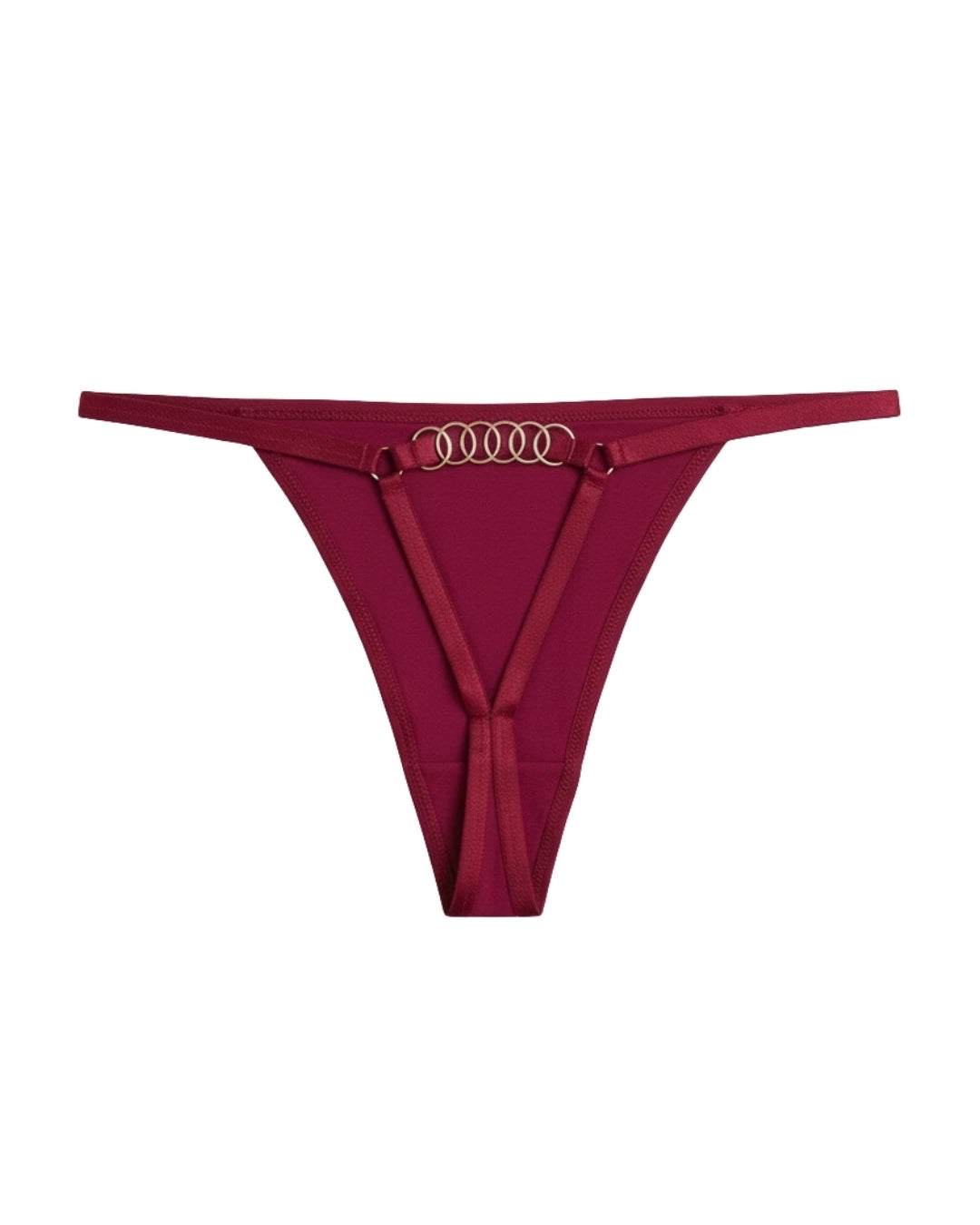 Thong Panty - Luxe Ring - Maroon