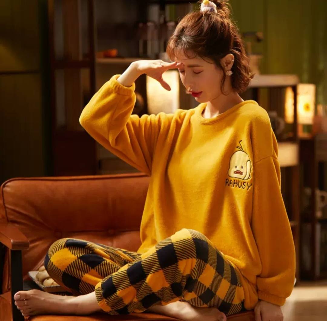 Fleece Pajama Suit - Warm Hive