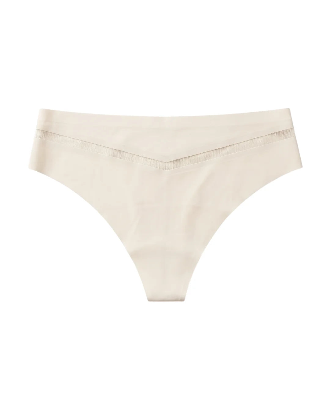 Seamless Thong Panty - Vee - Cream