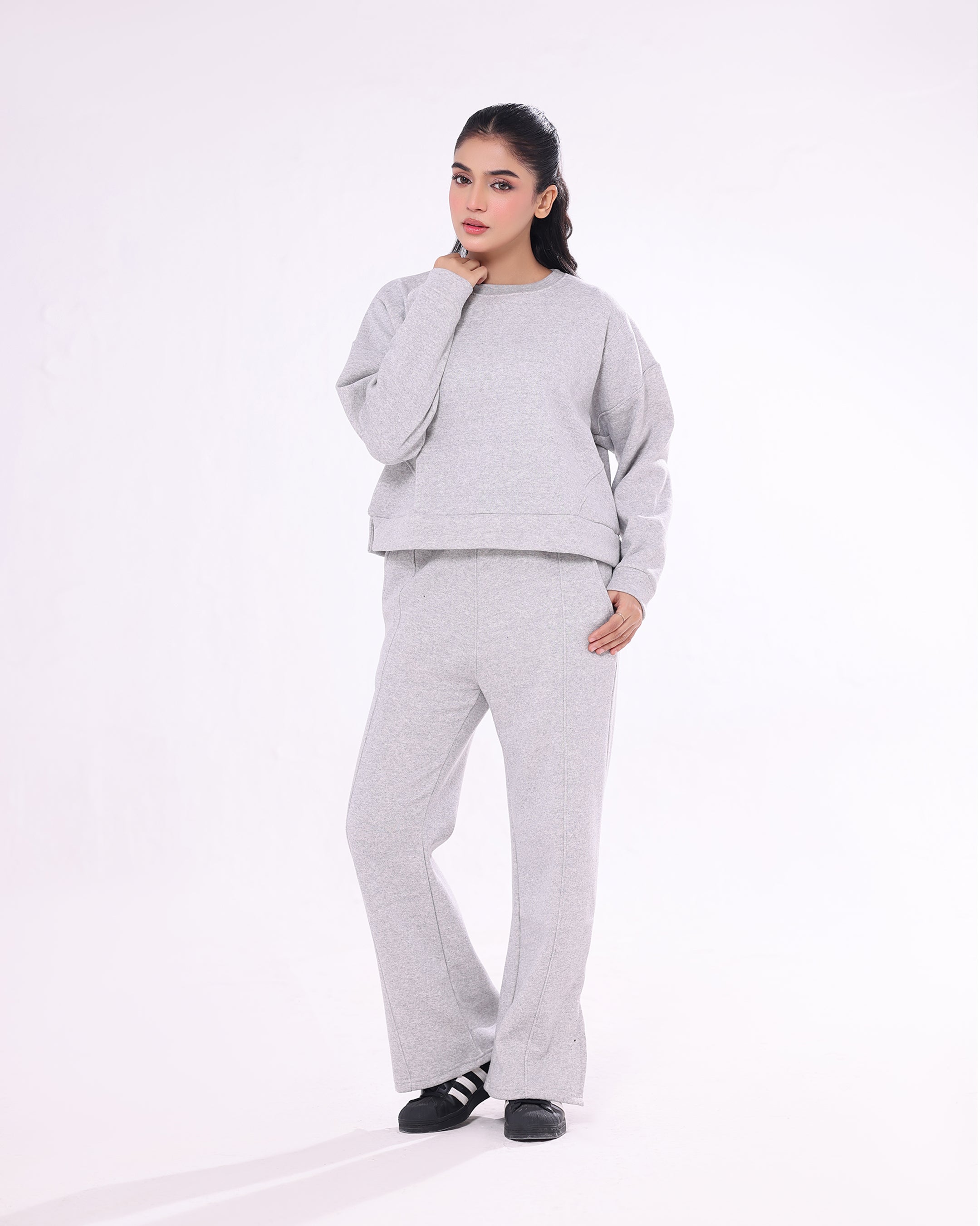 Fleece Tracksuit – Warm Set - Grey