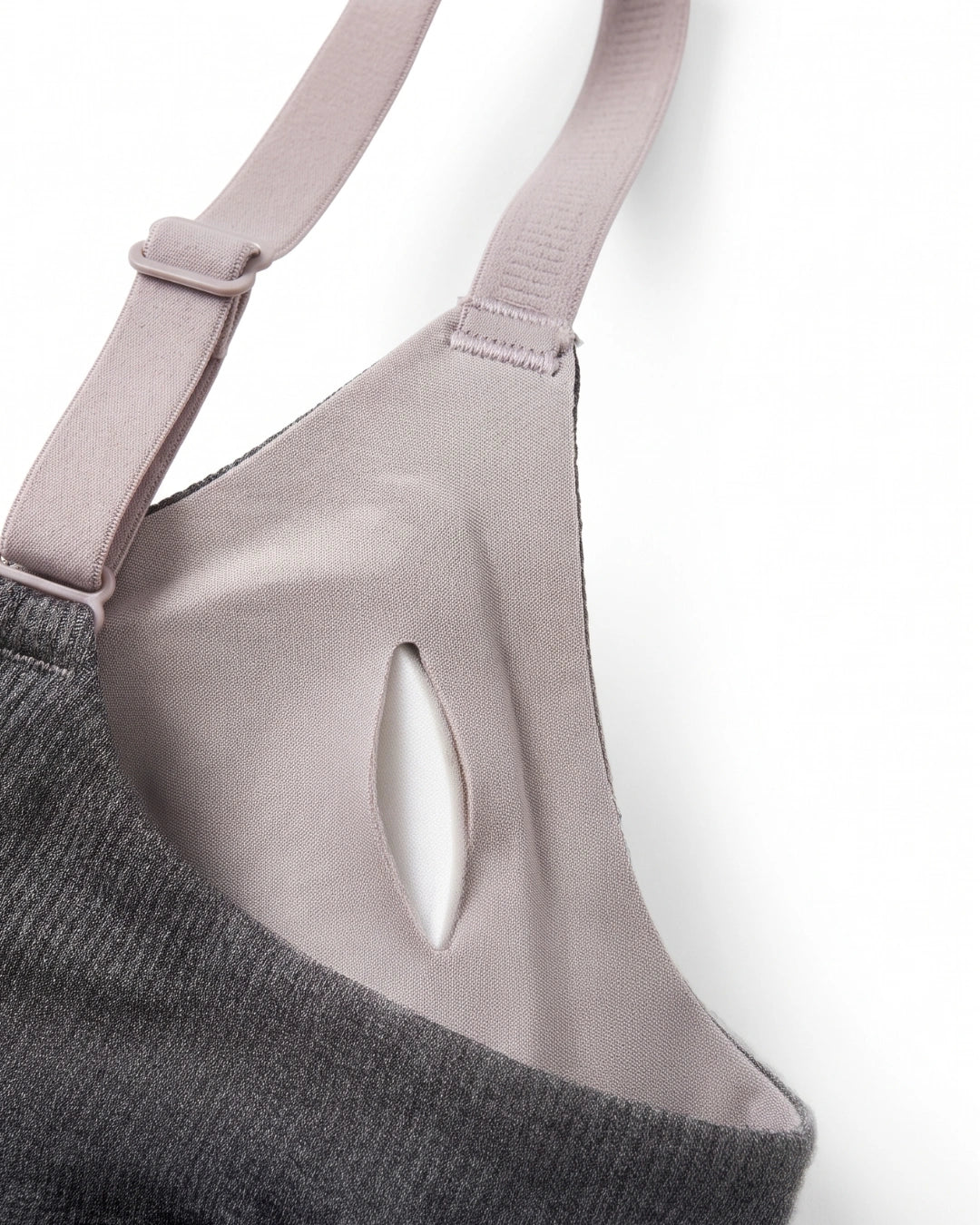 Seamless Padded Bra - Vinoa - Charcoal