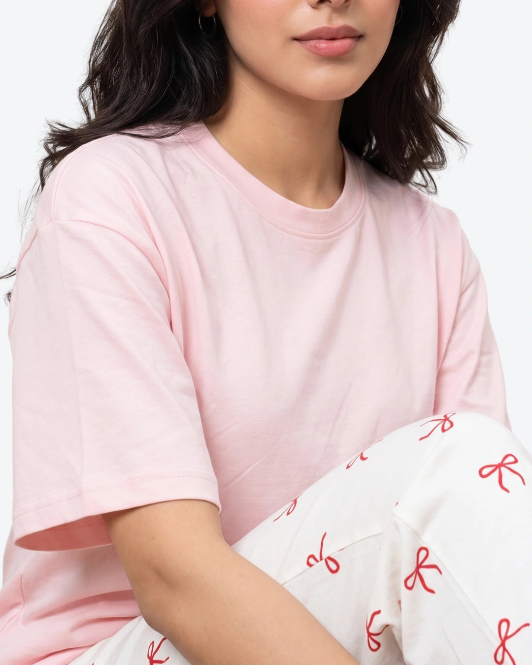 Cotton PJ Set - Bow Bliss - Pink