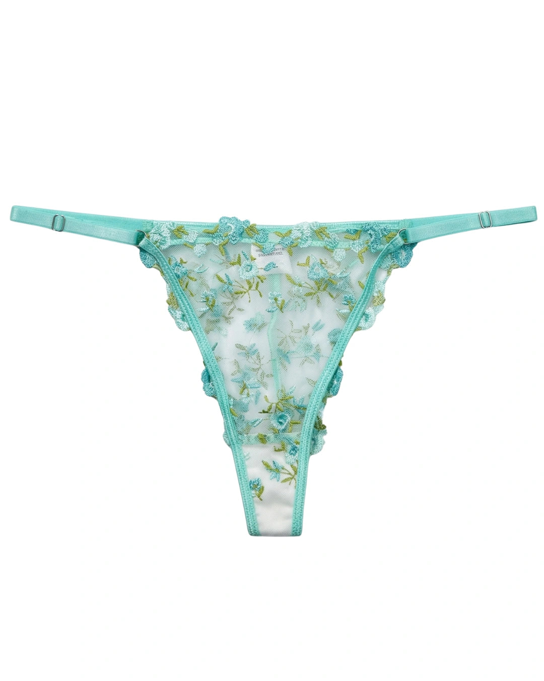Non Padded Bra Set - Flora Zest - Soft Green