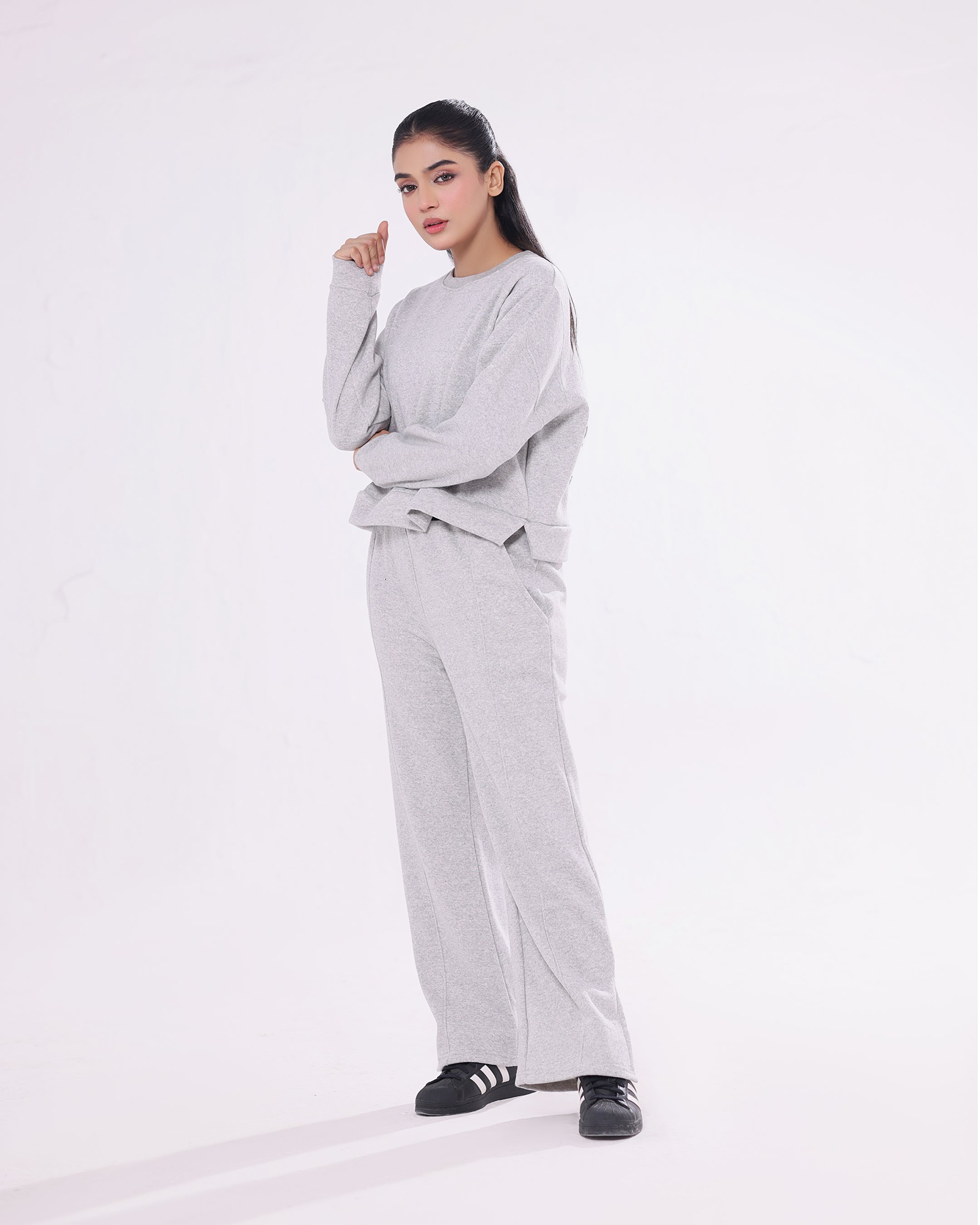 Fleece Tracksuit – Warm Set - Grey