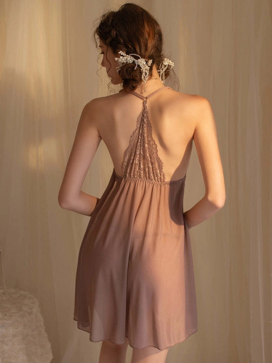 Babydoll Lingerie - Amelra - Brown