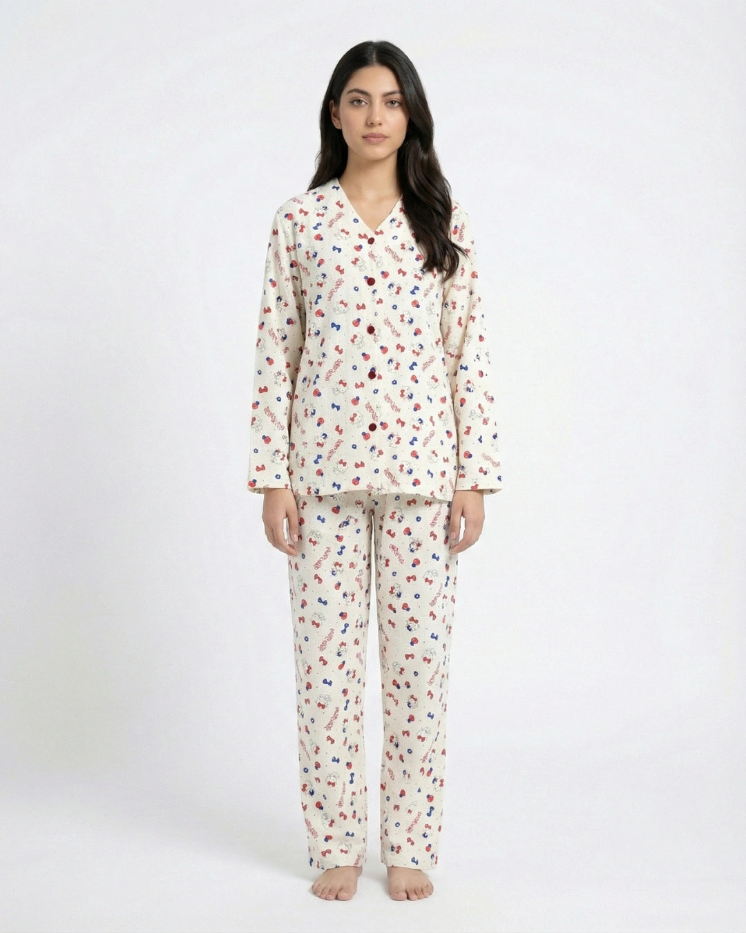 Summer Pajama Suit - Plush Kitty