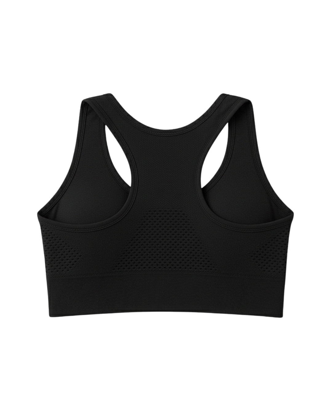 Sylas Zipper Pushup Sports Bra Black
