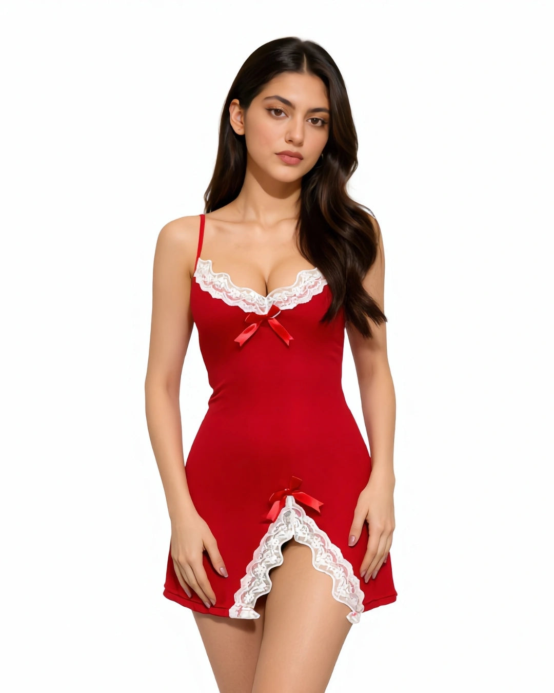 Babydoll Lingerie  - Vamp - Maroon