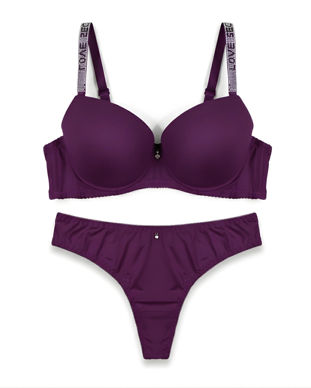 Padded Bra Set - Perfect Curve - Purple