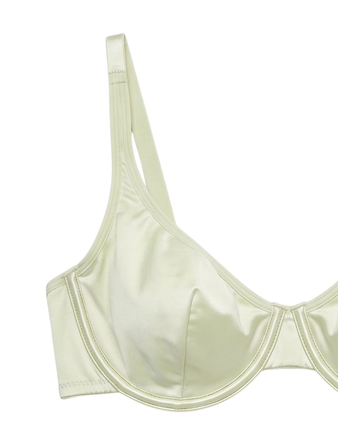 Non-Padded Bra Set -  Camille - Soft Green