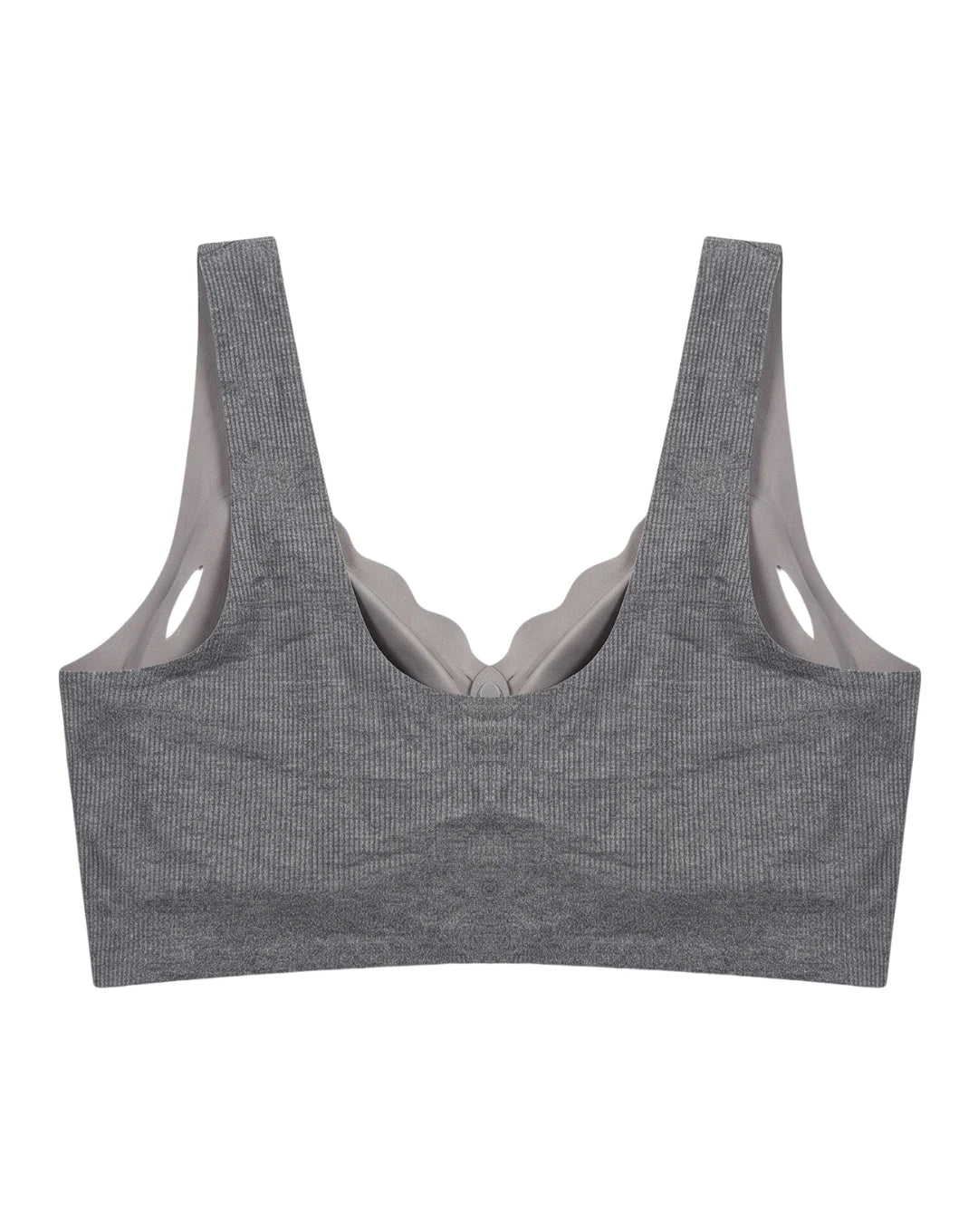 Front-Button Bra - Zova - Charcoal