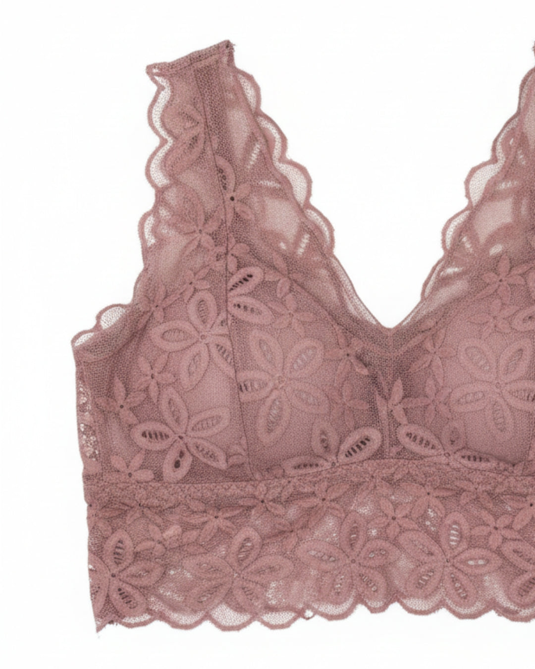 Padded Bralette - Lace Flux - Brown