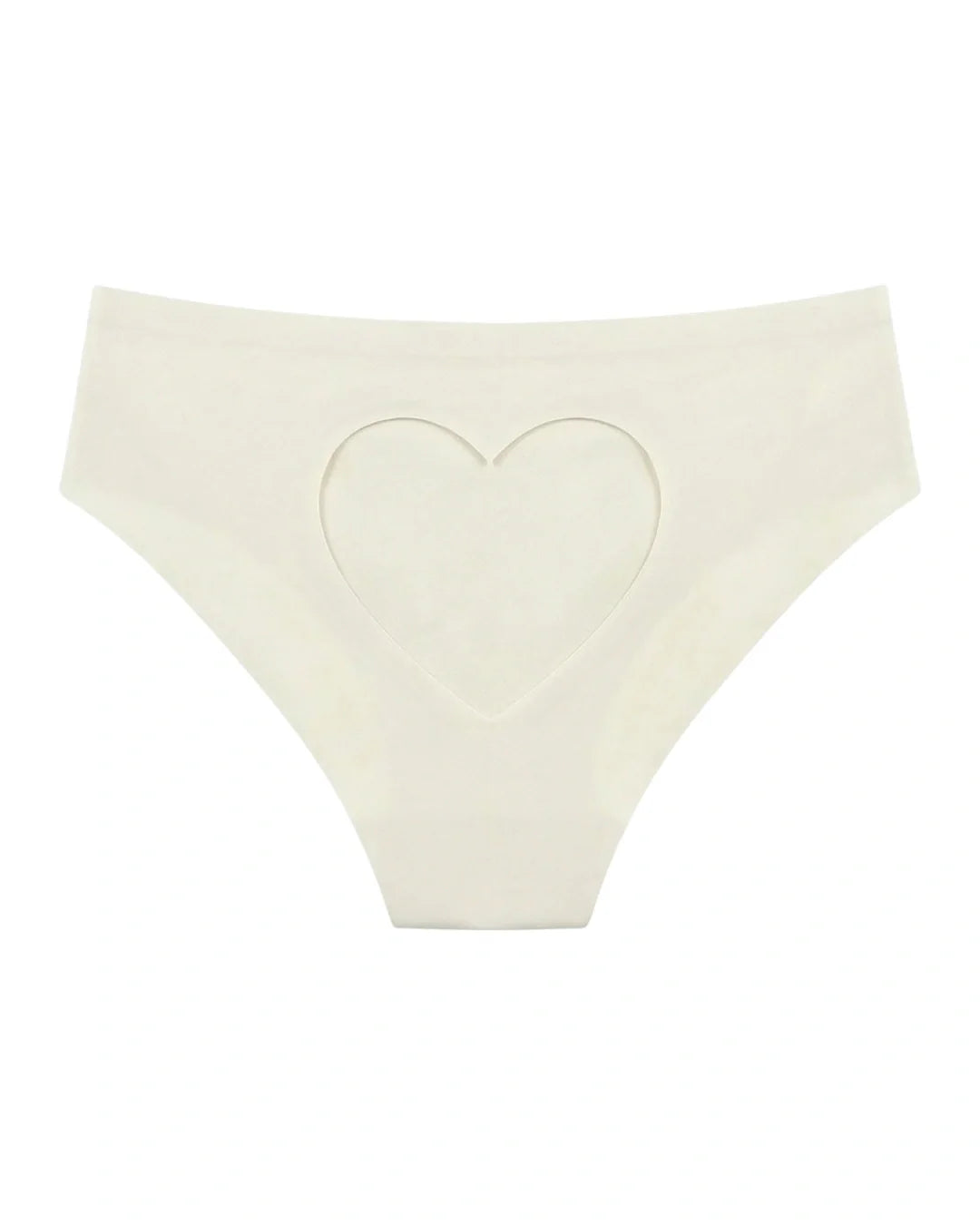 Seamless Bikini Panty - Blush Heart - Off white