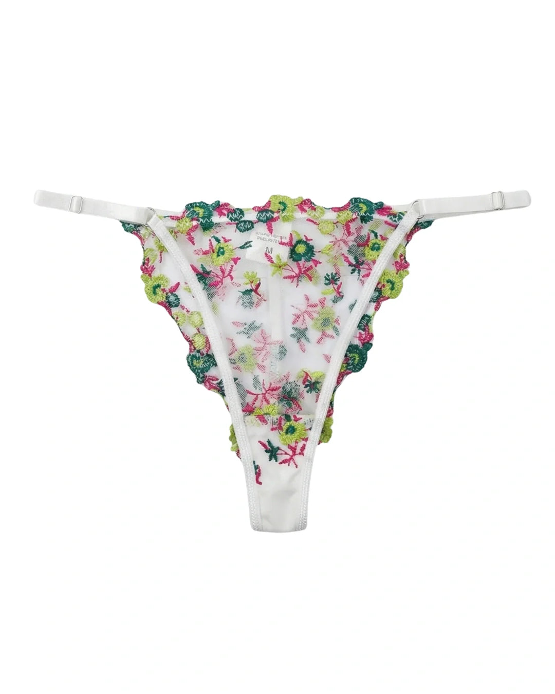 Non Padded Bra Set - Flora Zest - Green
