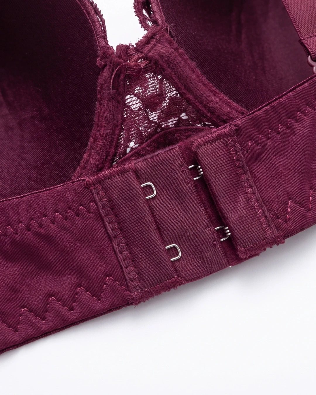 Plus Size Padded Bra - Softessa - Burgundy
