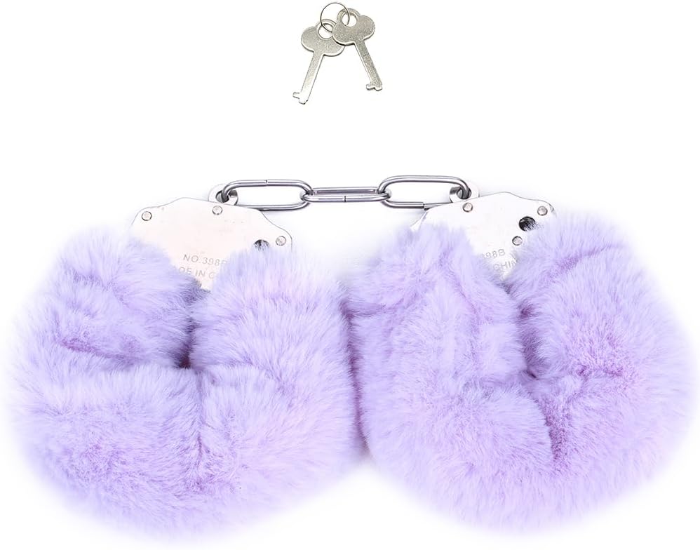 Furry Handcuffs - Purple
