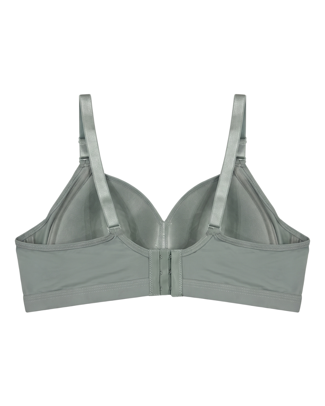 Plus Size Non-Wired Padded T-Shirt Bra - Pastel - Olive