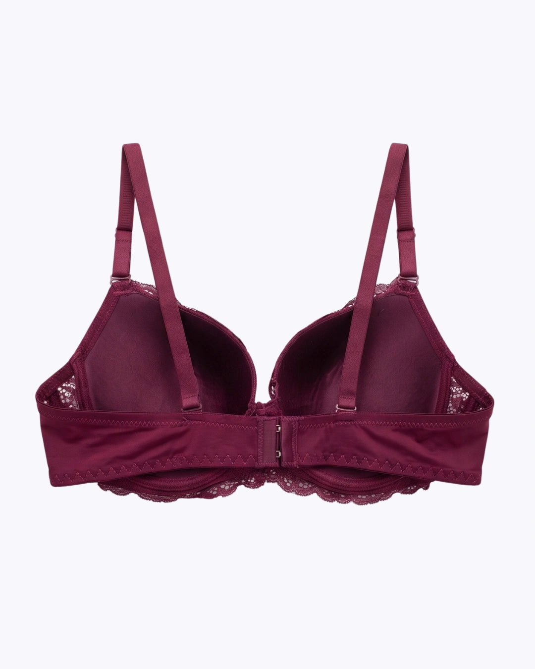 Plus Size Padded Bra - Softessa - Burgundy