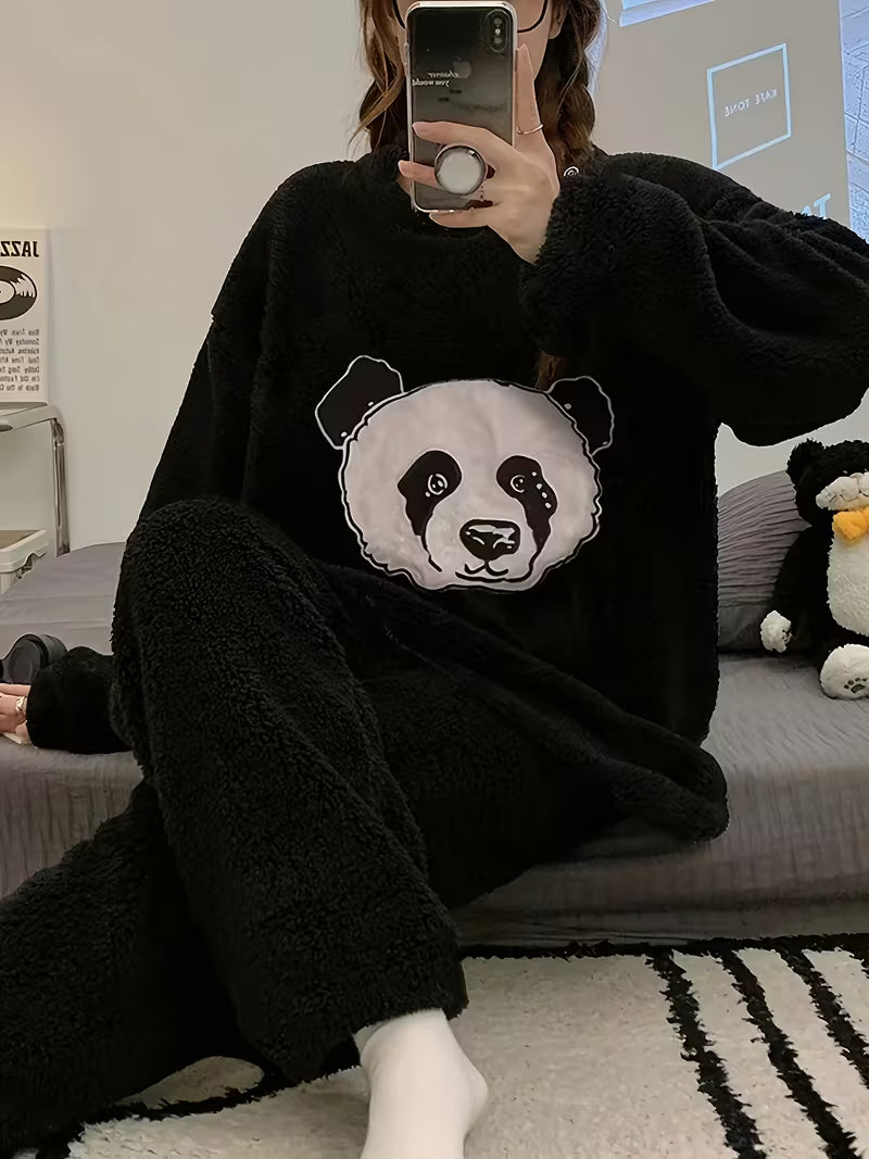 Fleece Pajama Suit - Panda Night