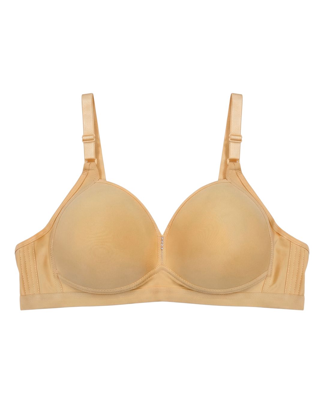 Plus Size Non-Wired Padded T-Shirt Bra - Pastel - Skin