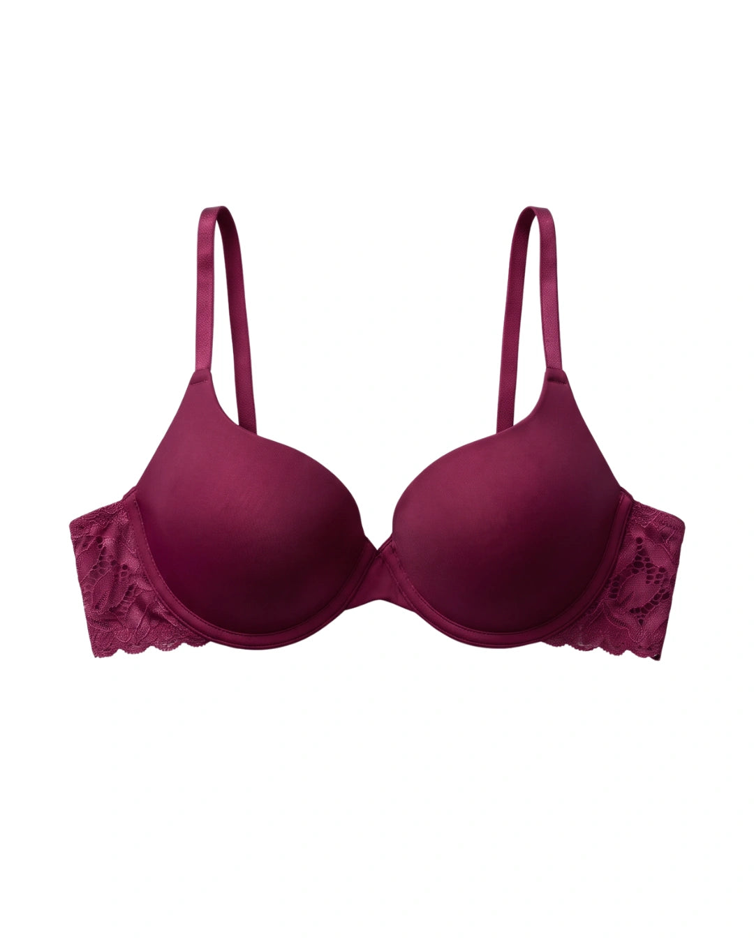 Padded T-shirt Bra - Merlot - Maroon