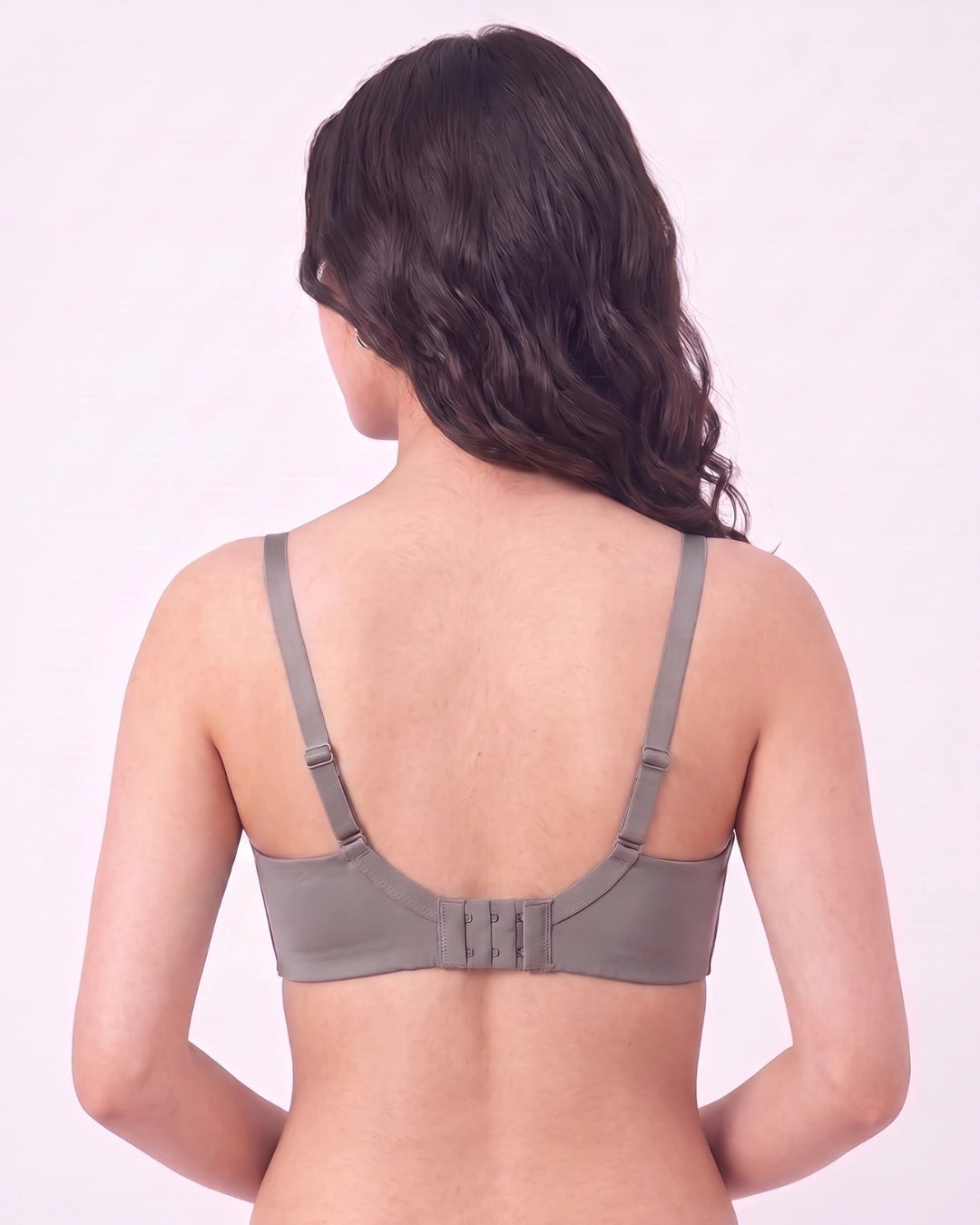 Non Wired Single Padded T-Shirt Bra - Elle - Burgundy