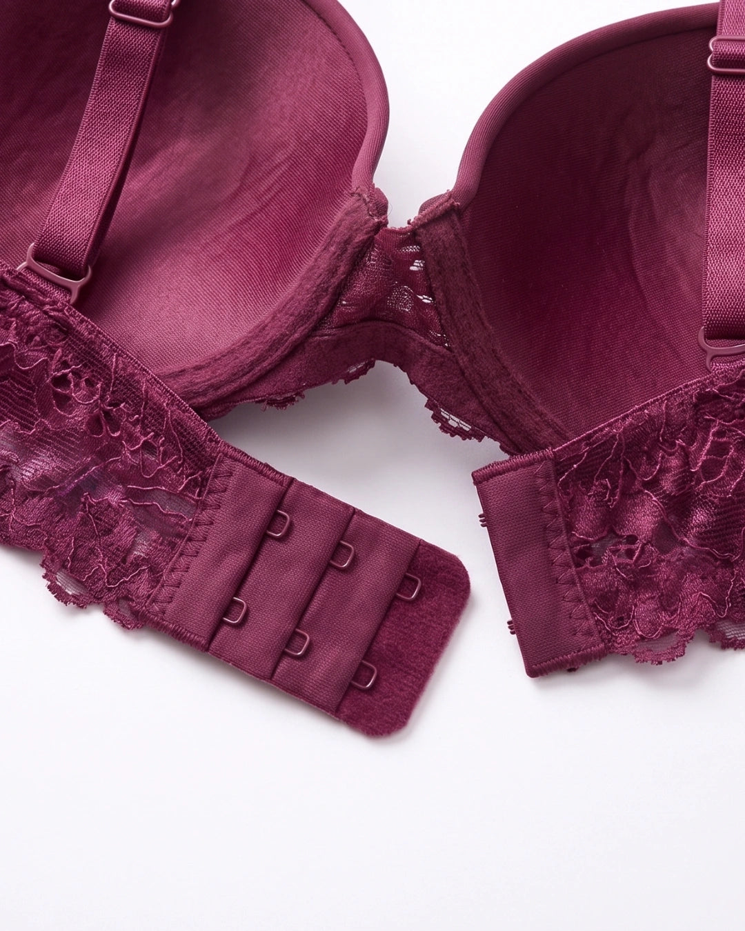 Padded T-shirt Bra - Merlot - Maroon