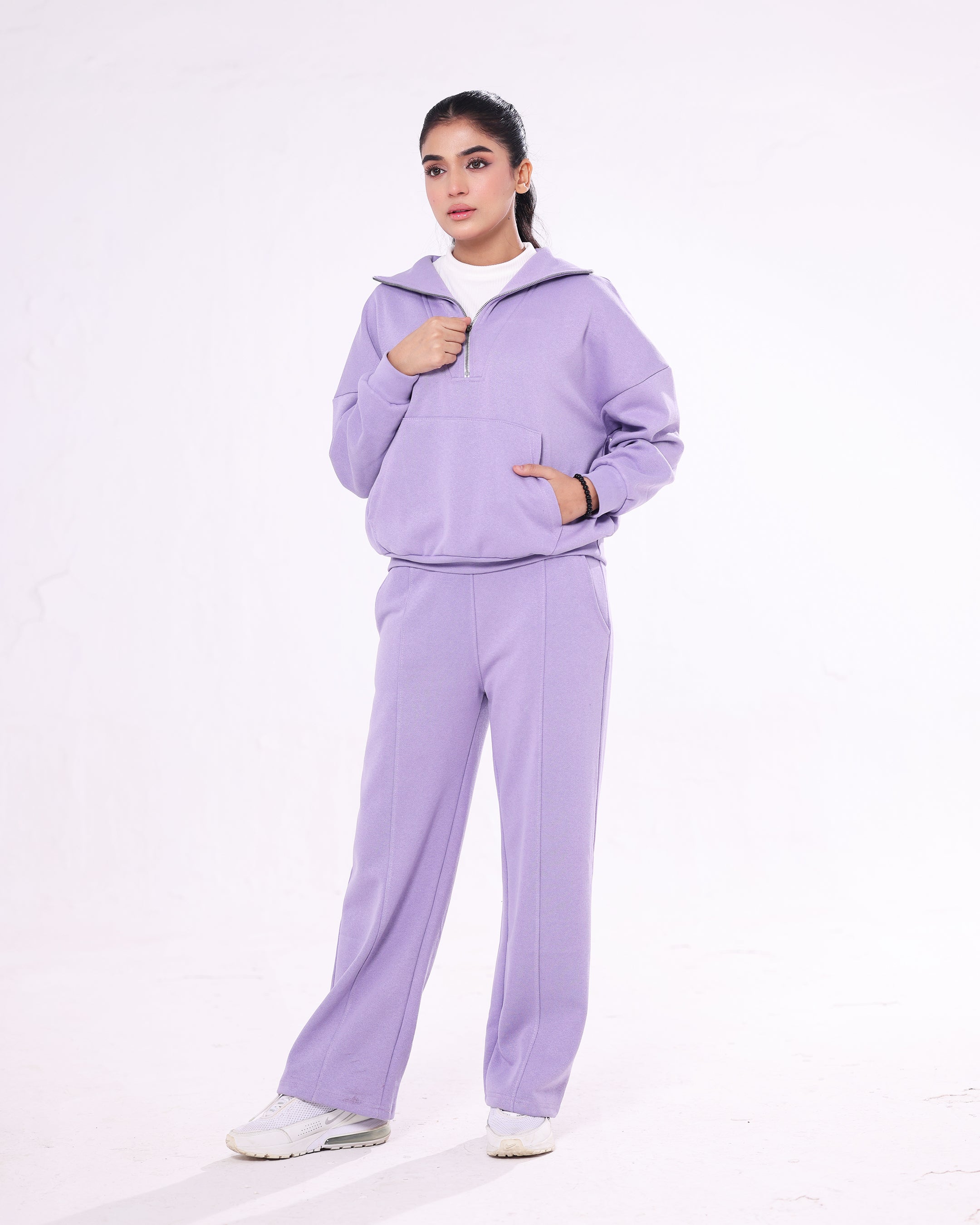 Fleece Tracksuit – Soft Flex - Purple