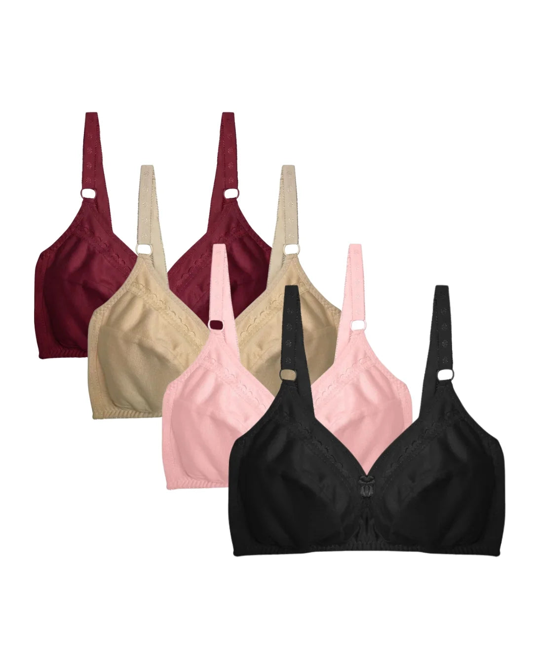 Pack Of 4 - Embrace Fit Casual Non Padded Wireless Bra