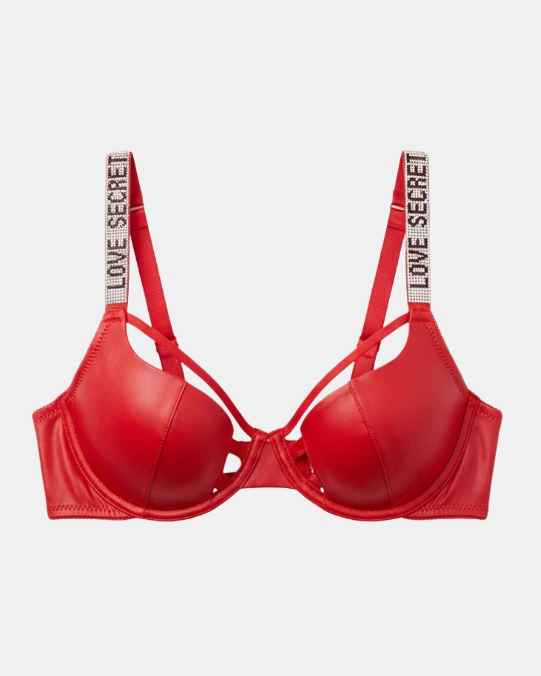 Non Padded Underwire Bra Set - True Fit - Red