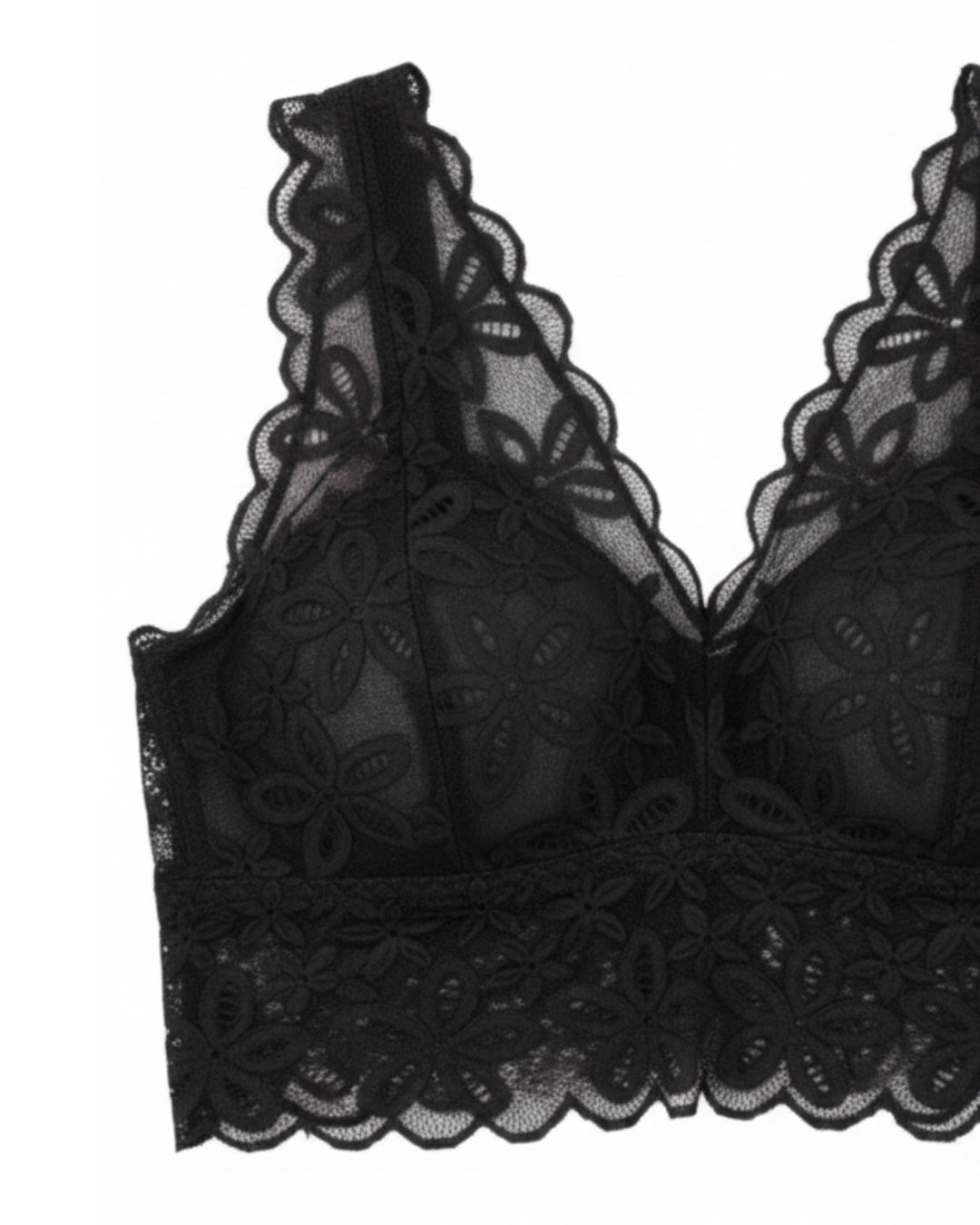 Padded Bralette - Lace Flux - Black