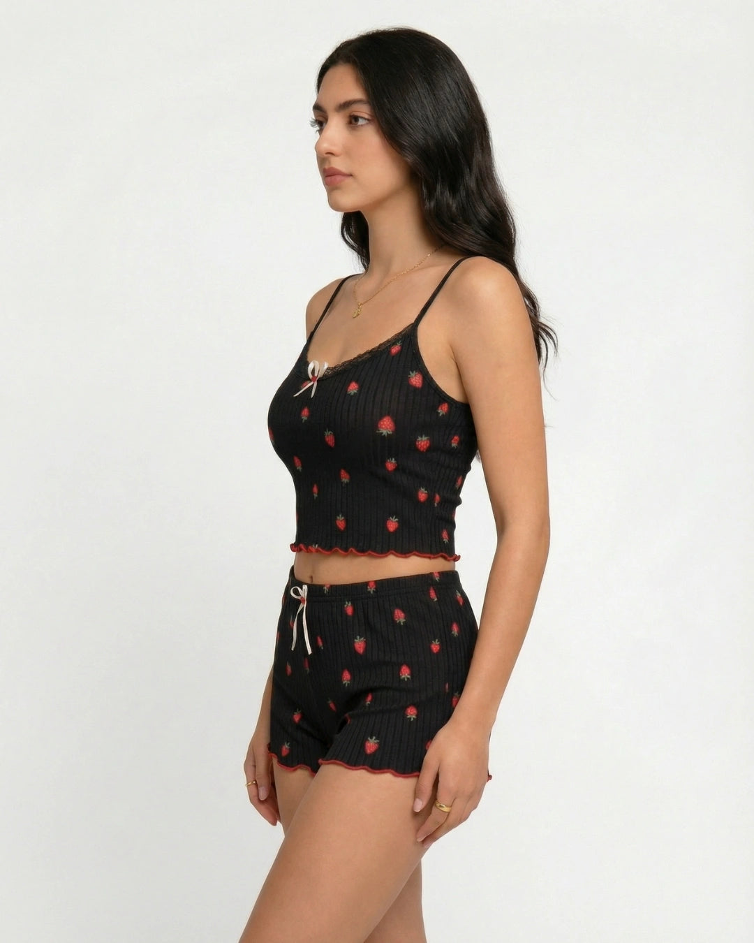 Cami Set - Berry Lush - Black