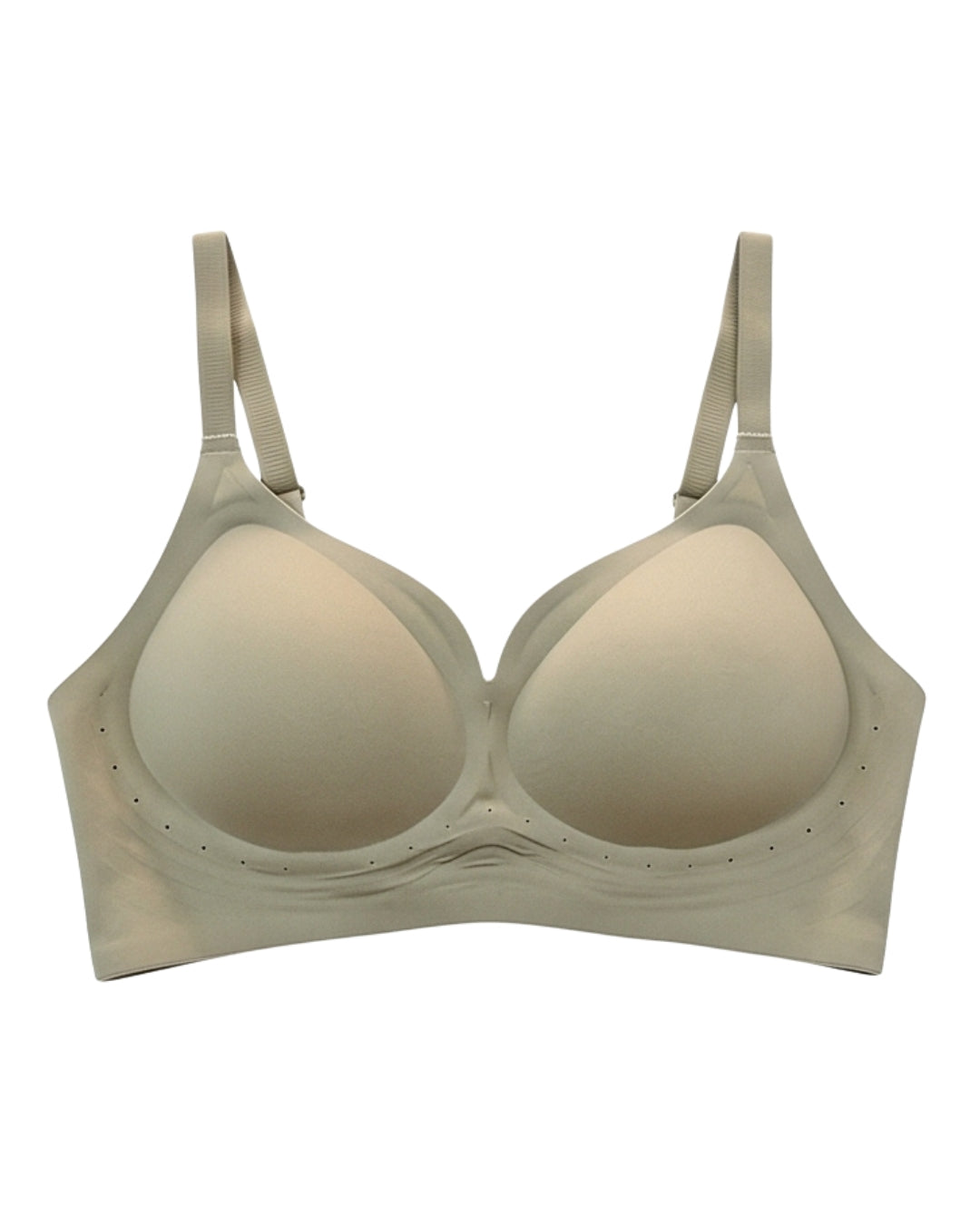 Padded Seamless Soft Bra - Olive Green