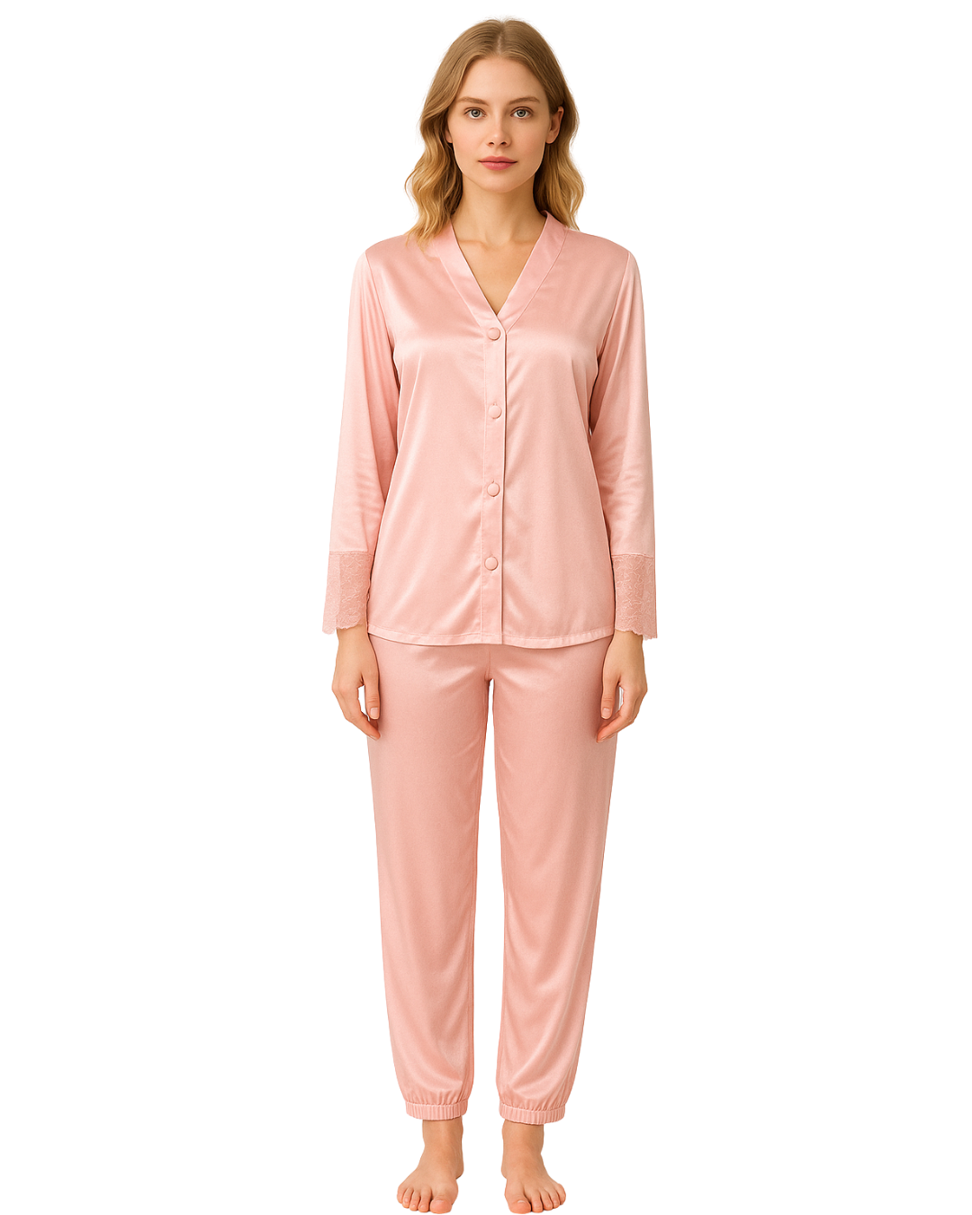 Silk Pajama Suit - Cozy Gaze