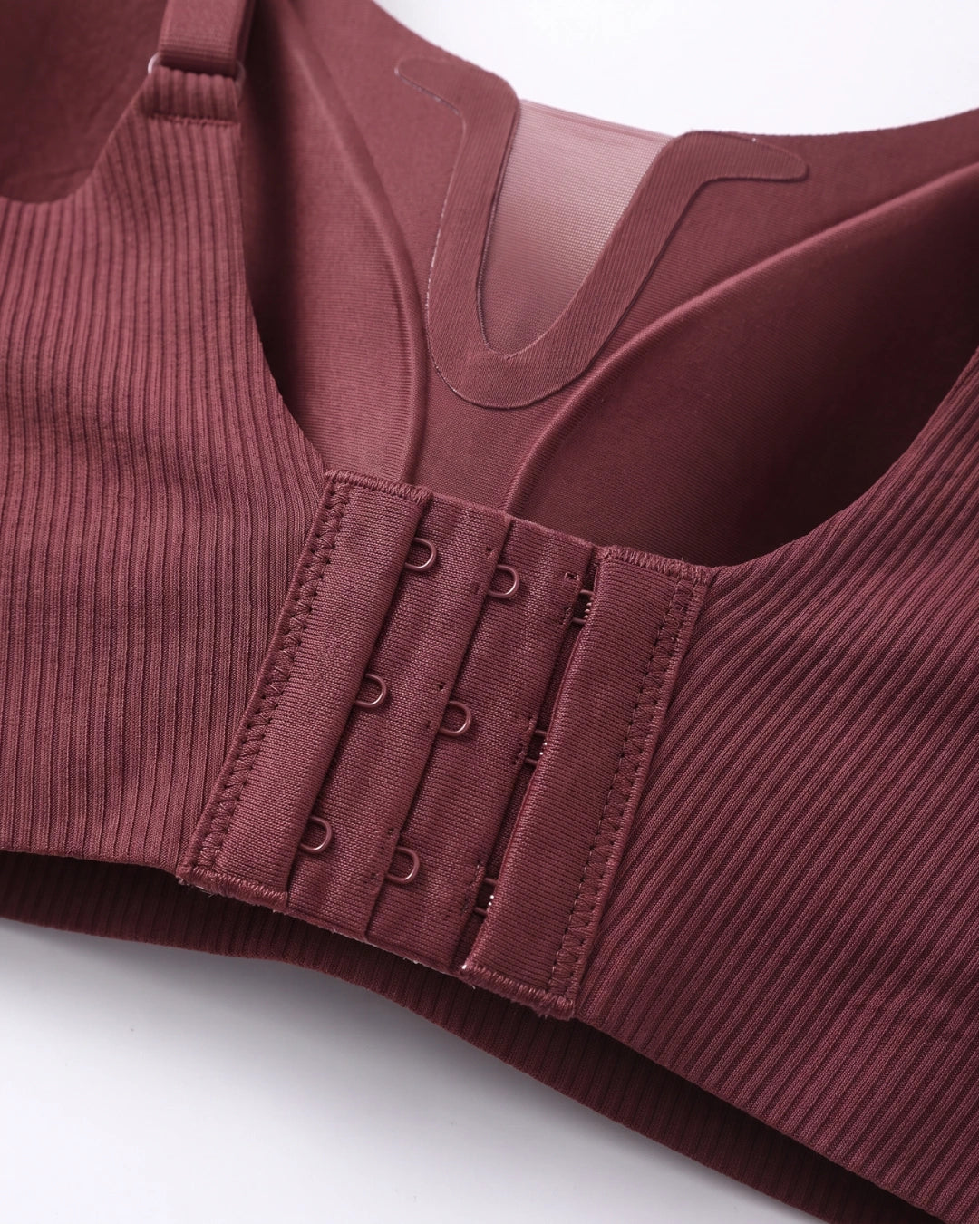 Padded Seamless Curve Bra - Maroon