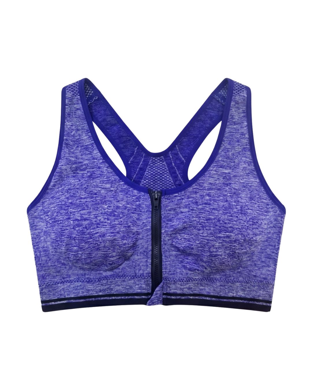 Sports Bra - Zip Fit - Blue
