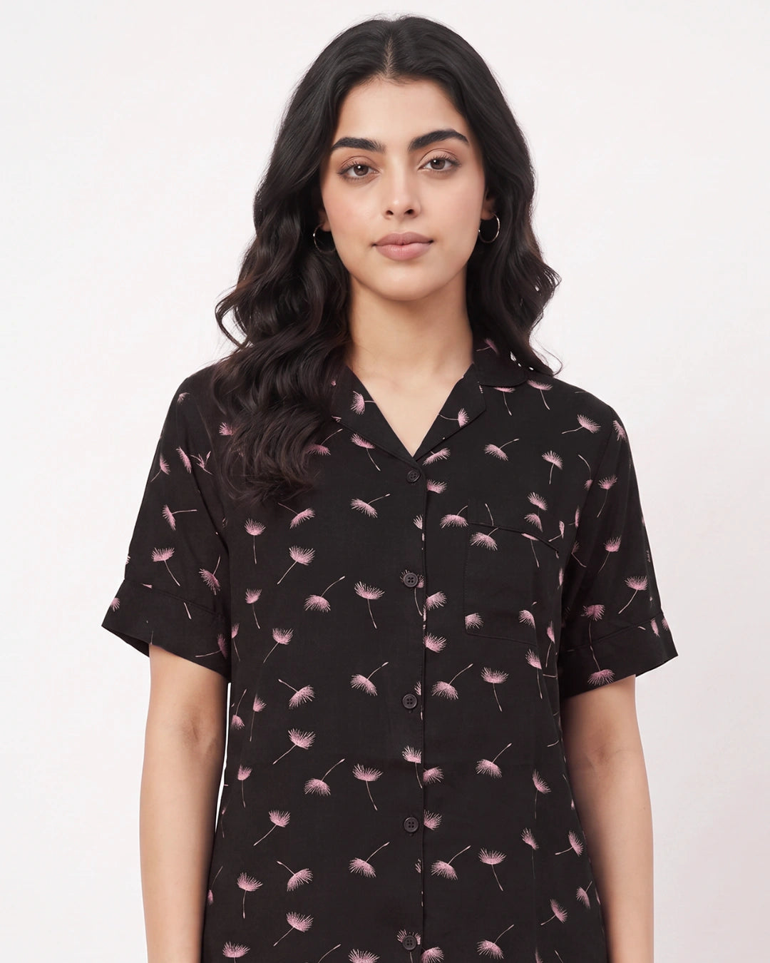 Linen PJ Set - Blue Blossom