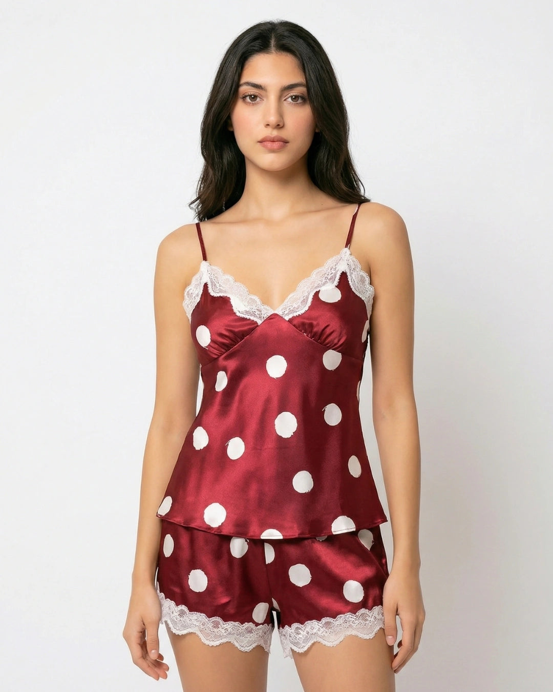 Cami Set - Polka Smooth - Red