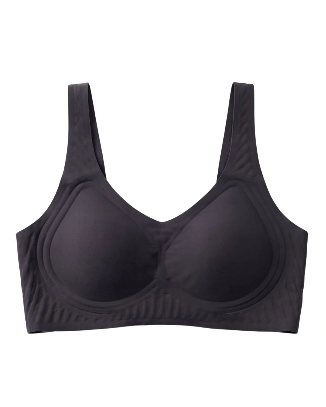 Seamless Padded Bra - Aira - Black