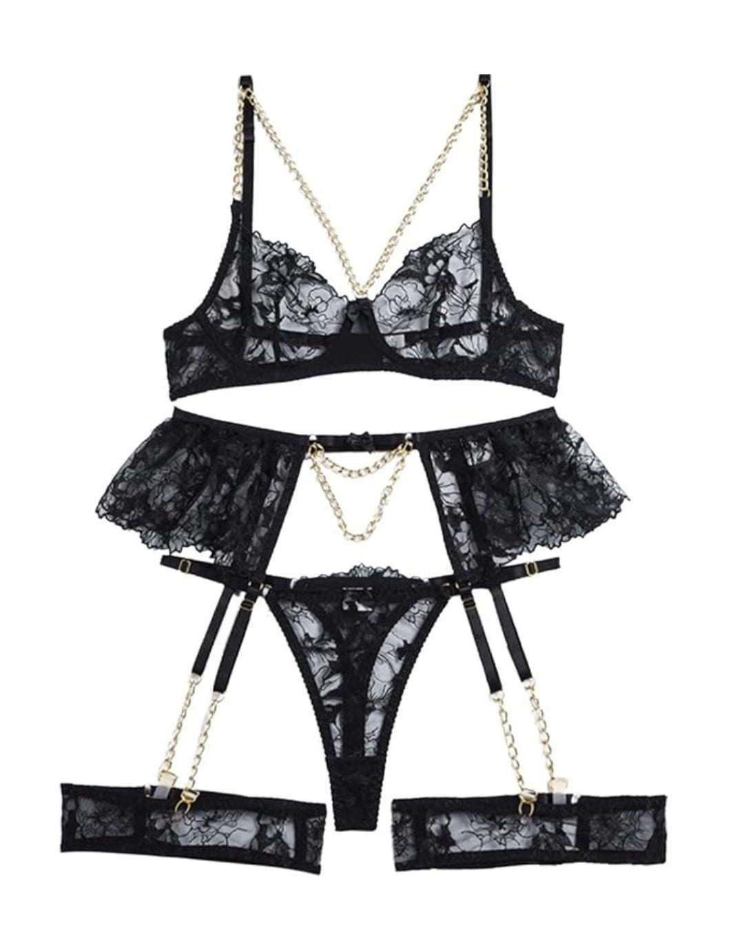 Garter Set - Mystique Noir