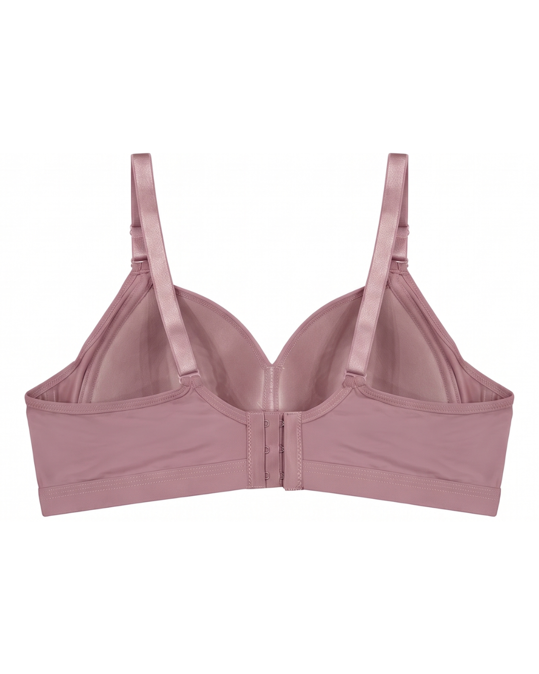 Plus Size Non-Wired Padded T-Shirt Bra - Pastel - Pink