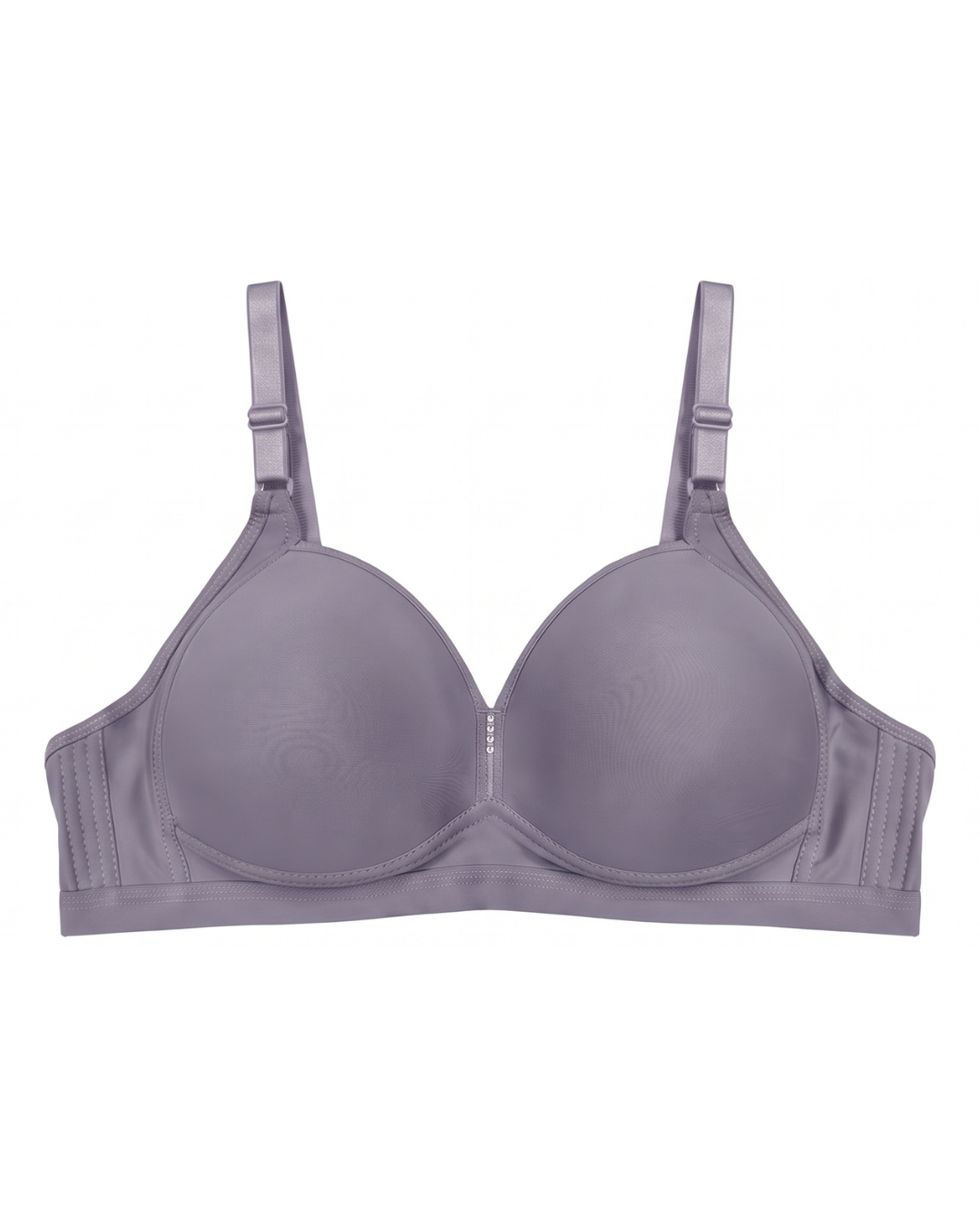 Plus Size Non-Wired Padded T-Shirt Bra - Pastel - Purple