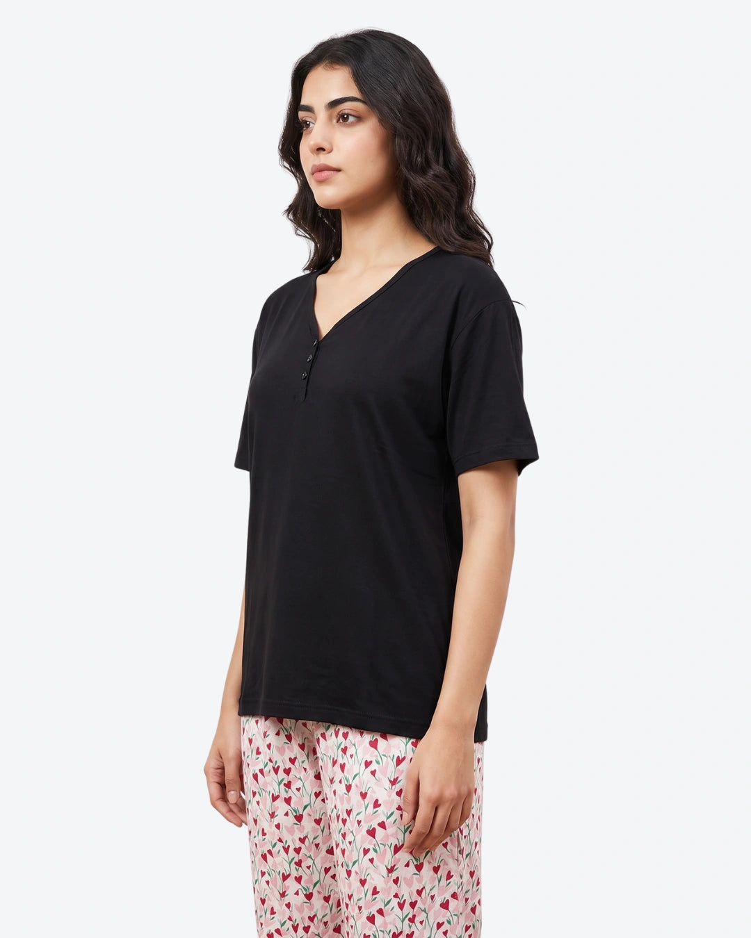 Cotton PJ Set - Heart Petal