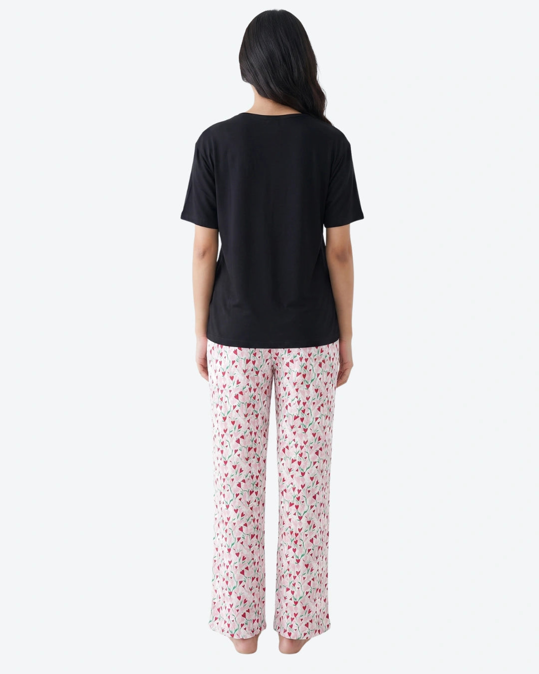 Cotton PJ Set - Heart Petal