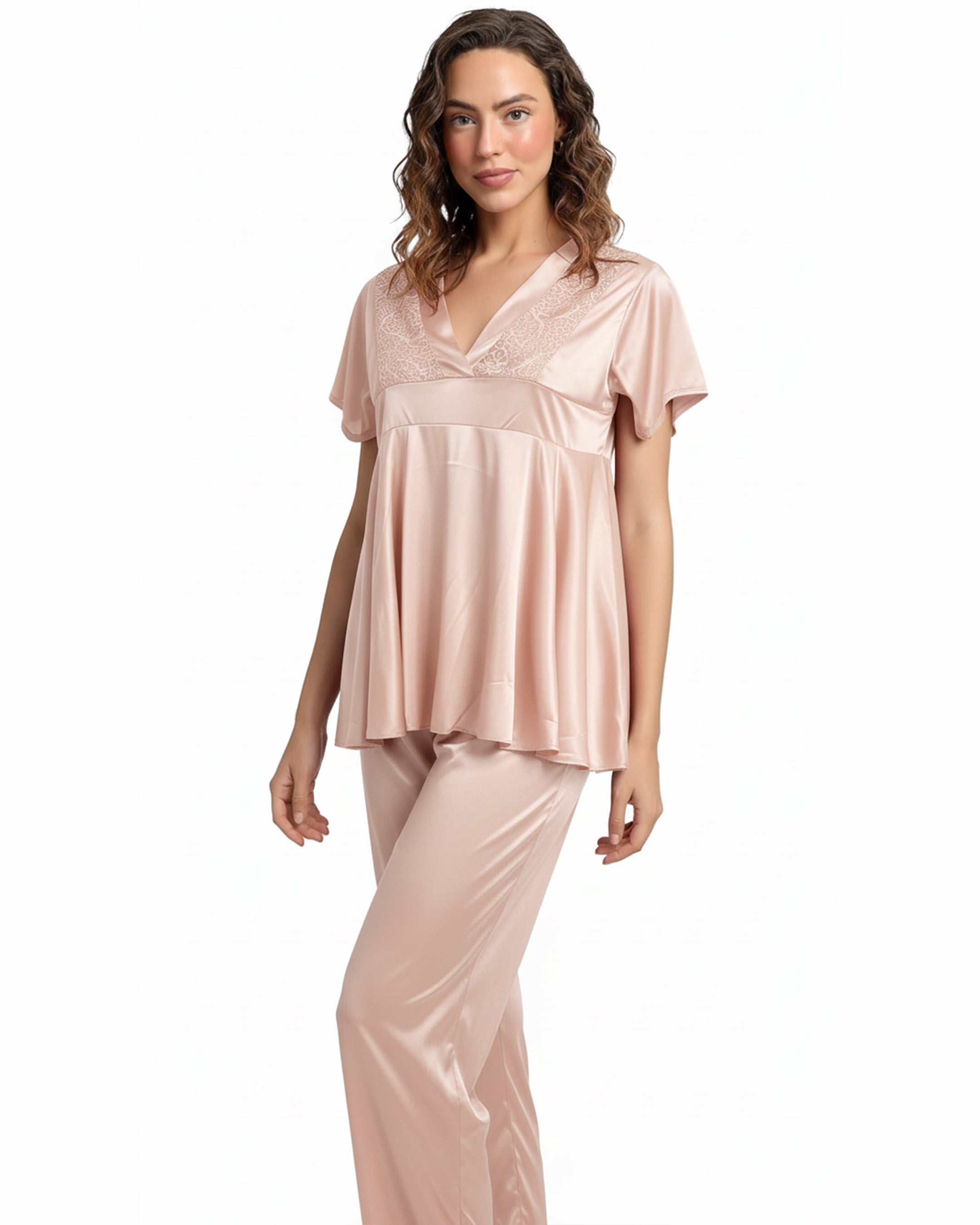 Silk PJ Set - Silk Ease - Champagne