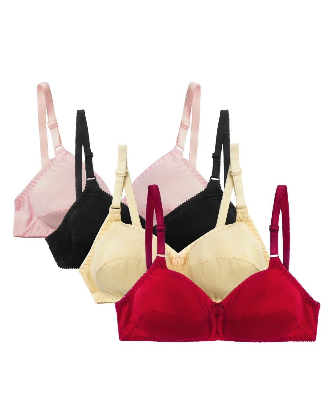Pack Of 4 - Everyday Lite Casual Non Padded Wireless Bra