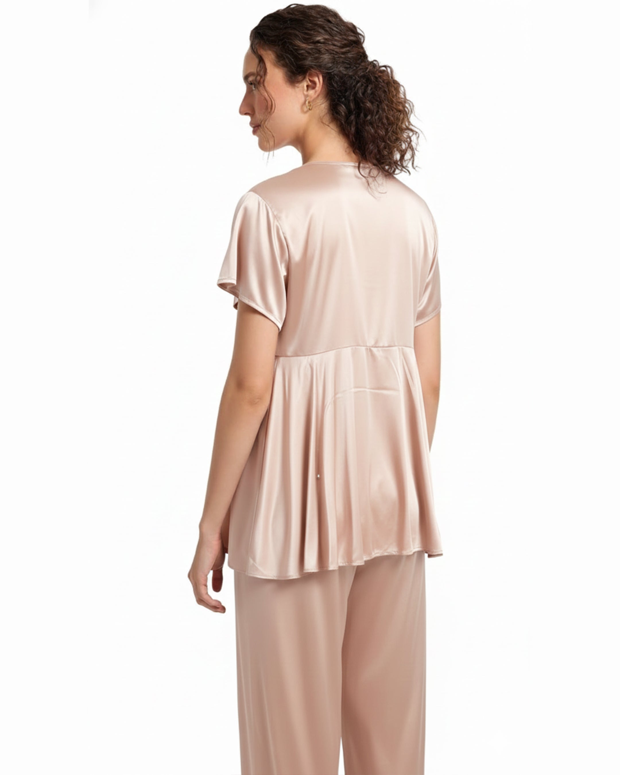 Silk PJ Set - Silk Ease - Champagne