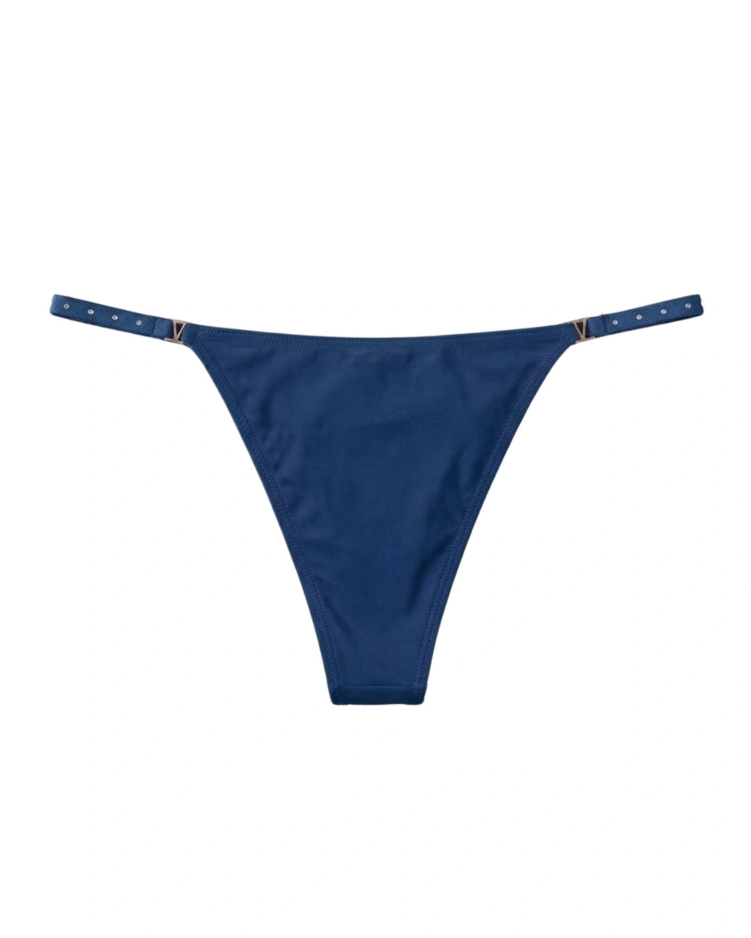Thong Panty - Noir Strap - Blue