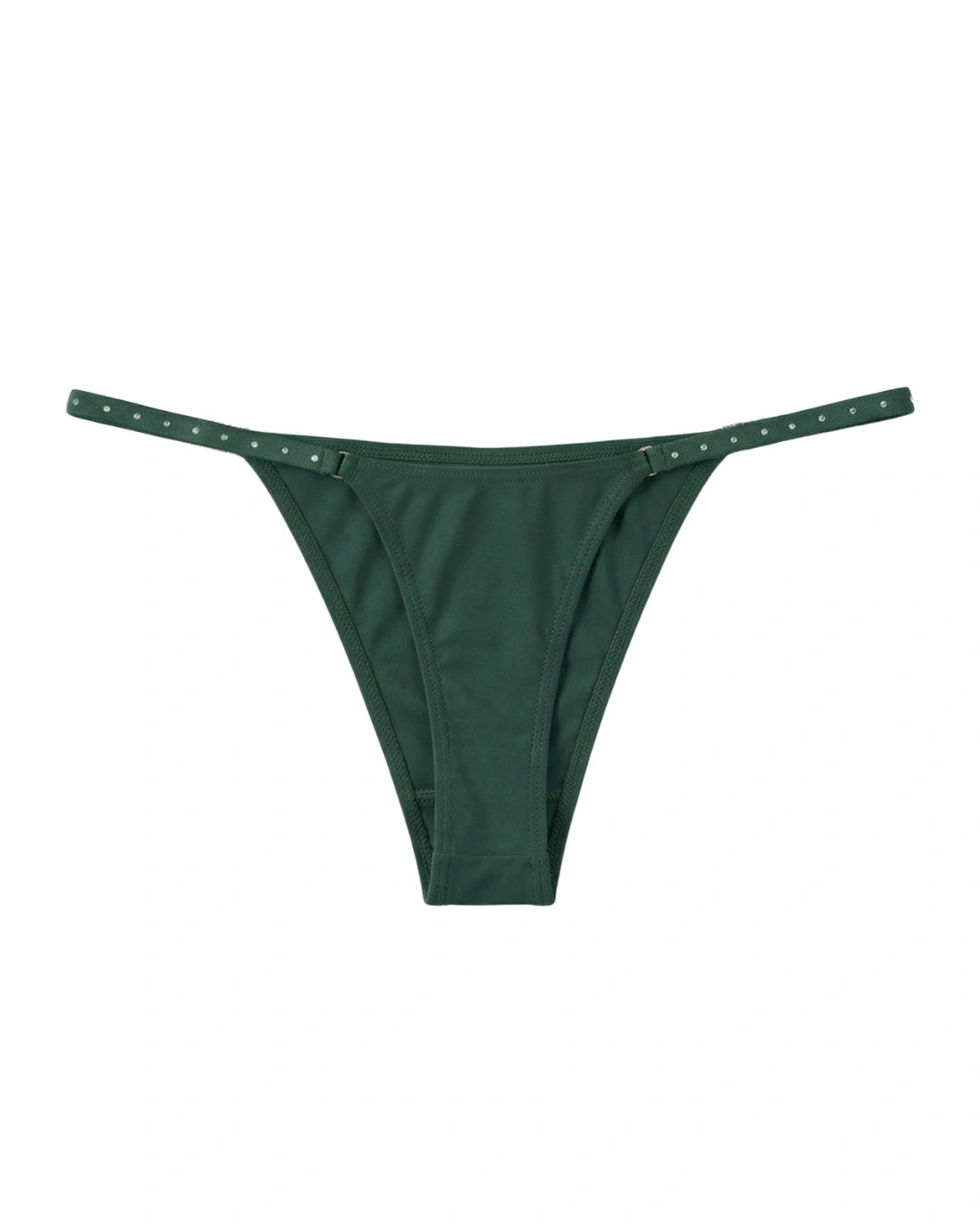 Thong Panty - Noir Strap - Green