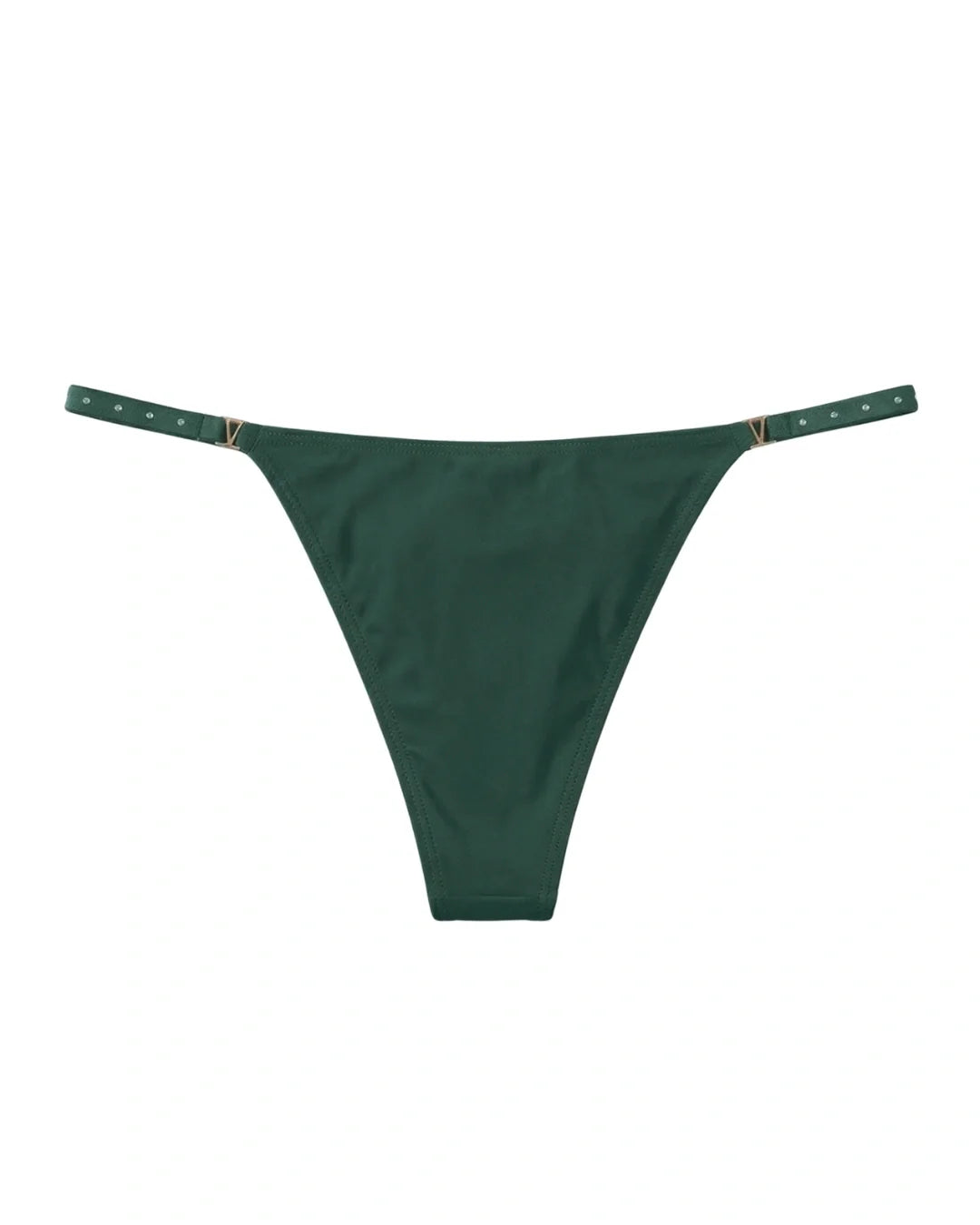 Thong Panty - Noir Strap - Green